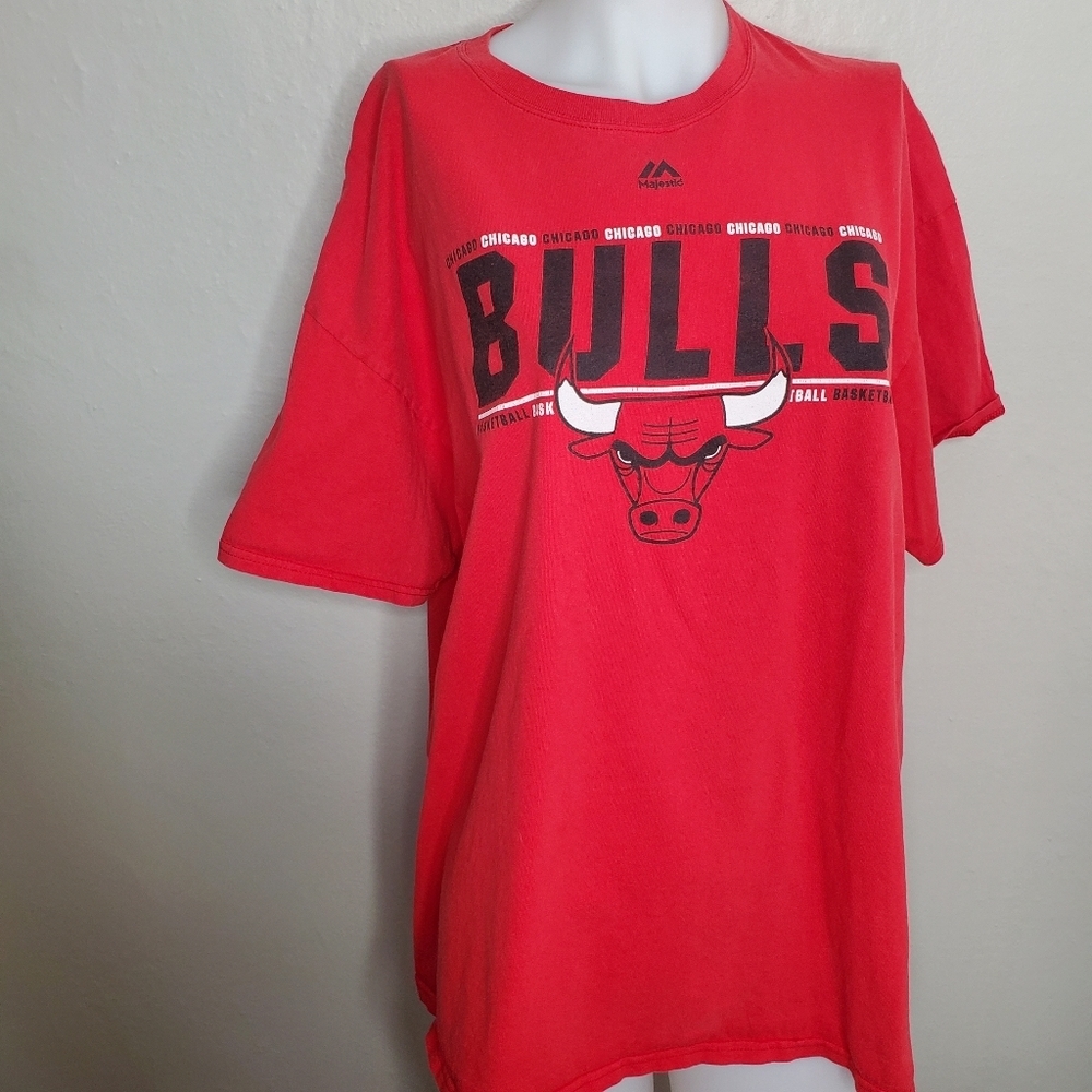 Majestic Chicago Bulls Short Sleeve Tee Shirt